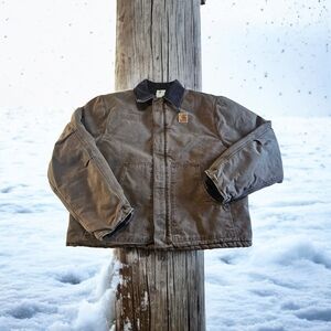 Vintage Carhartt J22 CHT Chestnut Brown Arctic Traditional Jacket Size XXL Tall